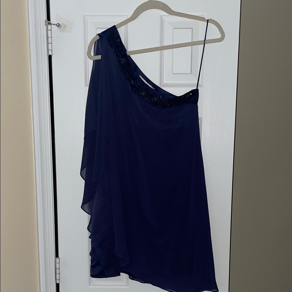 Max & Cleo Dark Night Dress with Beaded Accent